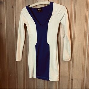 Vintage y2k Nasty Gal dress  color blocked mini med